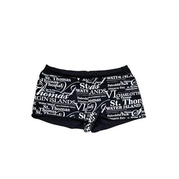 y2k spellout graphic mini shorts - Picture 1 of 5